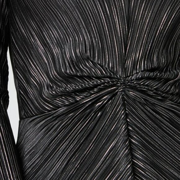 Rotate Birgen Christensen Number 7 Pleat Dress in Black - Plissée - Picture 4 of 16